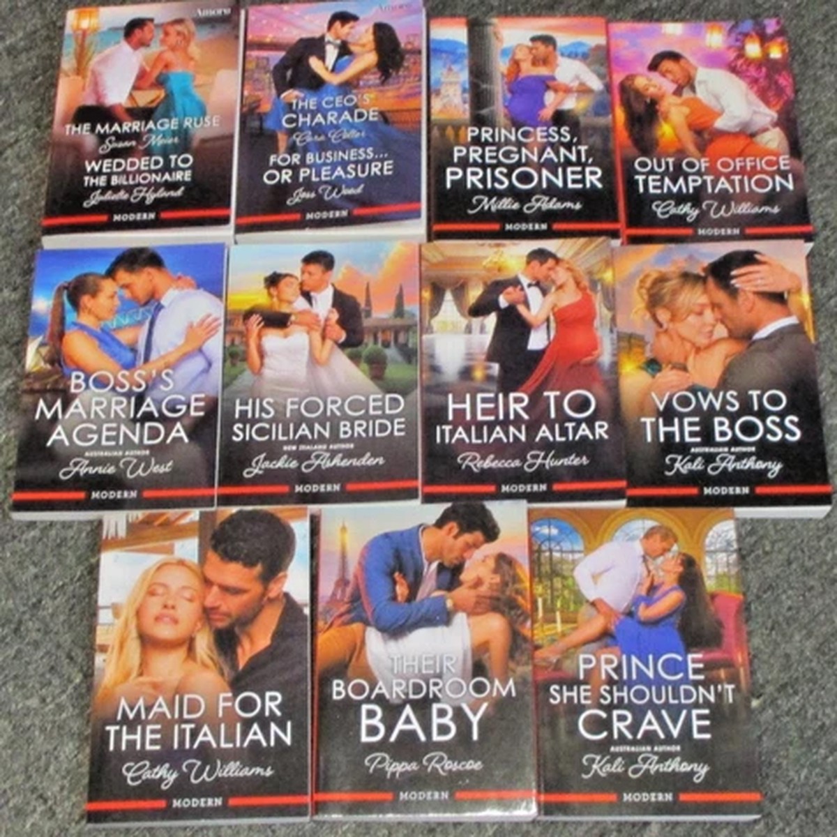 13 x Mills & Boon Modern Romance Bulk Lot - 2025/2026 Editions, Larger Format